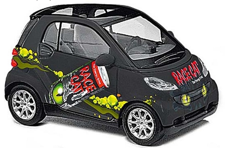 Busch 46161 Smart Fortwo 07 Race Cat 1:87