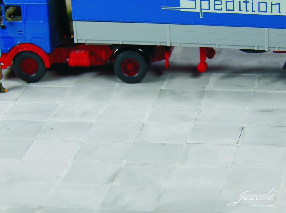 Juweela 28221 Grossflächen Platte ganz/halb - 1:87 - 90/140 Stk. - Neu