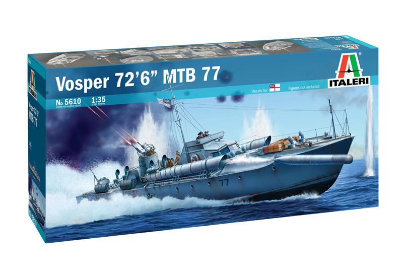 Italeri 5610 Vosper 72’6” MTB 77 1:35 Modellbausatz NEU OVP