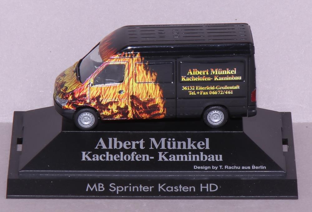 Herpa 188746 Mercedes Benz Sprinter Kasten HD, Albert Münkel, 1:87