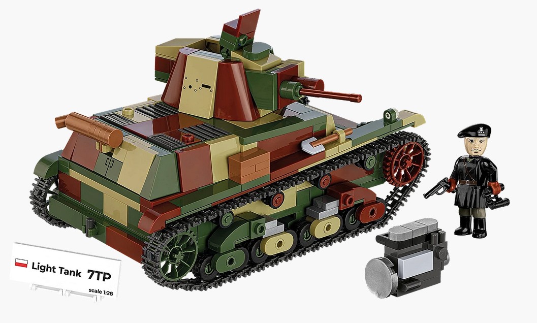Cobi 2661 Light Tank 7TP 1:28 Modellbausatz Neu OVP