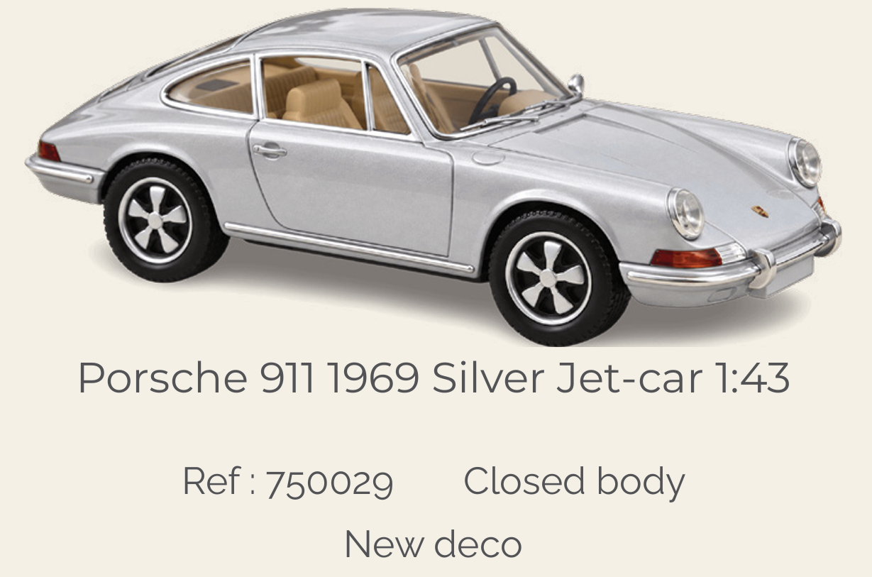 Norev 750029 Porsche 911 1969 Silver Jet-car 1:43