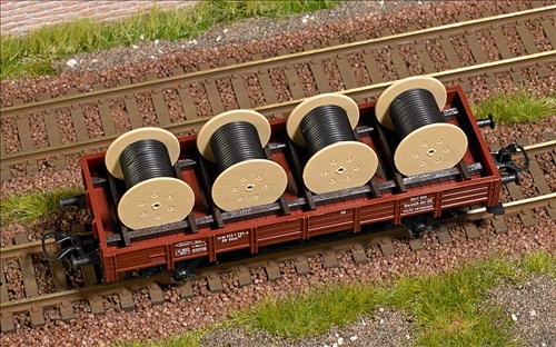 Busch 1681 Ladegut 4 Kabelrollen 1:87 Spur H0 NEU OVP