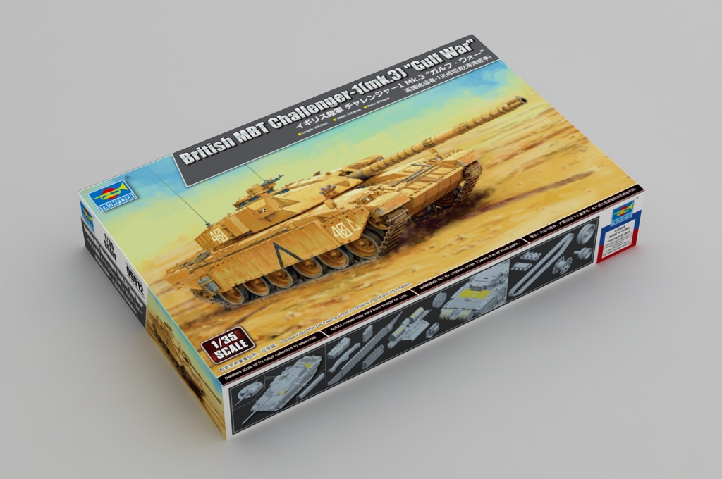 Trumpeter 09612 British MBT Challenger-1(mk.3) "Gulf War" 1:35 Bausatz