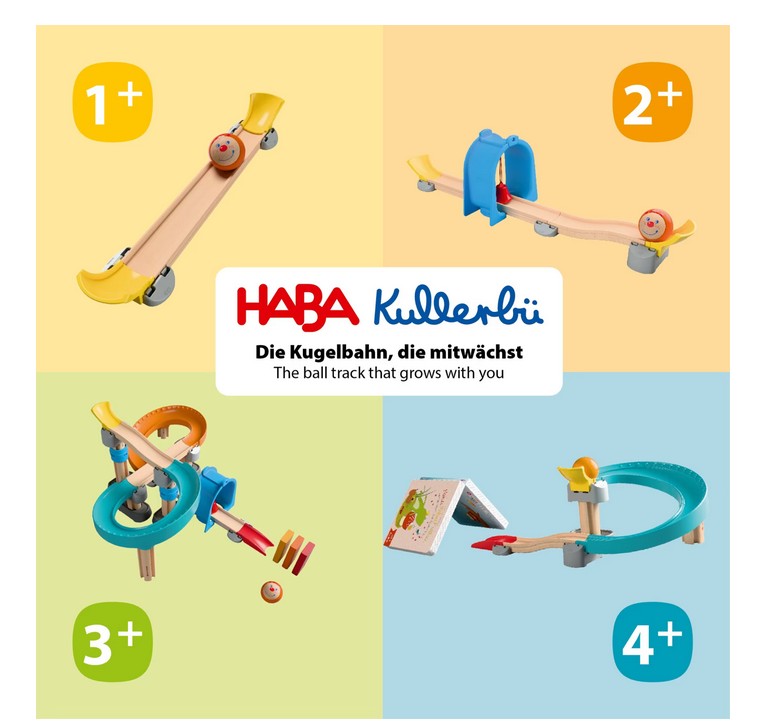 HABA 2012252001 Kullerbü Kugelbahn Step-By-Step NEU OVP