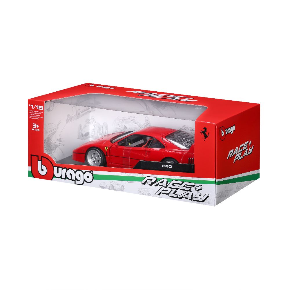 Bburago 18-16023 Ferrari F40 rot 1:18 Standmodell NEU OVP