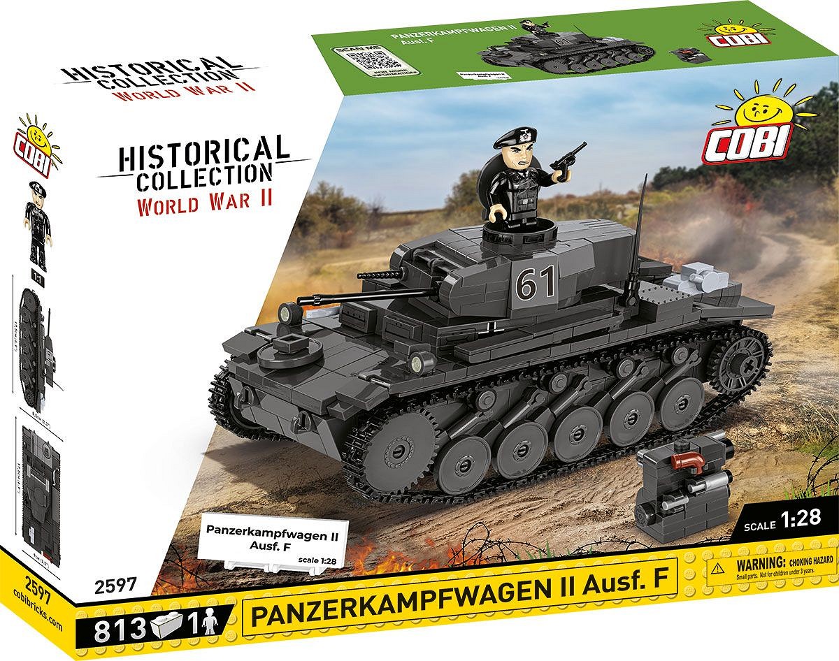 Cobi 2597 Panzerkampfwagen II Ausf. F 1:28 Bausatz Neu OVP