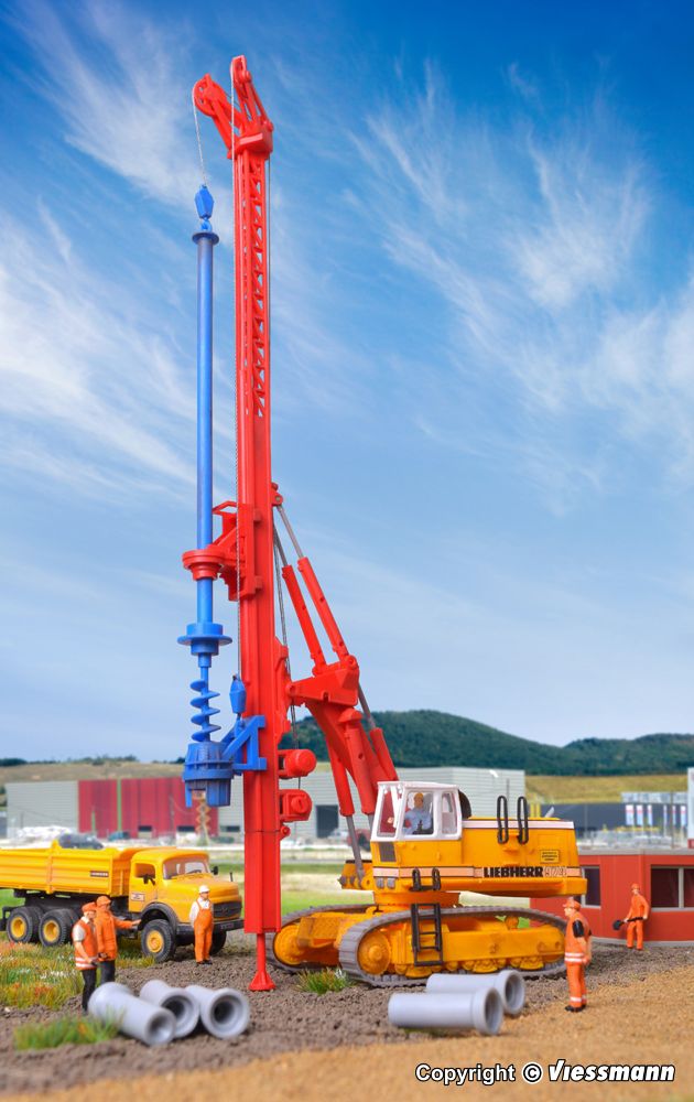 Kibri 11279 LIEBHERR Hydraulikbagger 974 mit Bohrgerät 1:87