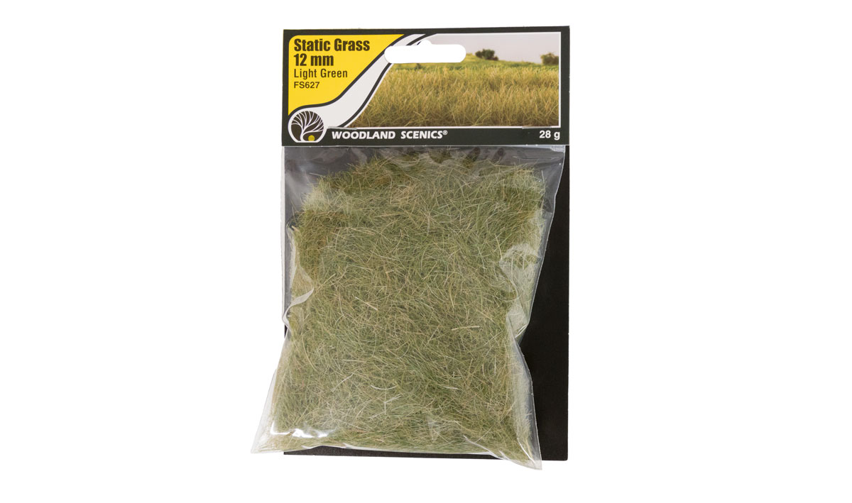 Woodland Scenics FS627 12mm Static Grass Light Green Neu OVP
