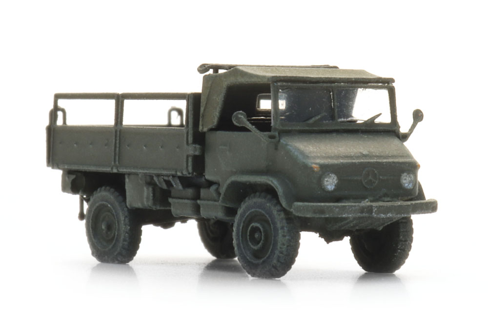 Artitec 6160114 BRD Unimog 404s Pritsche offen gelboliv