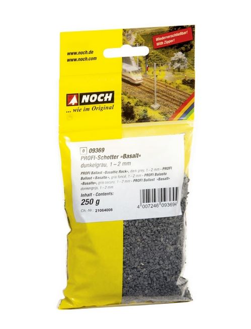 Noch 09369 PROFI-Schotter “Basalt“ - dunkelgrau, 250 g - Spur 0