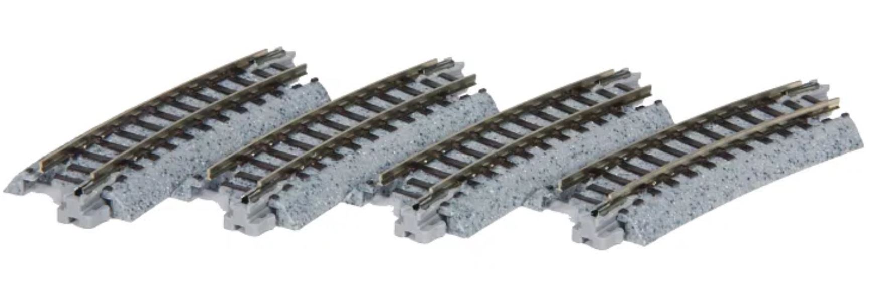 Kato 20-101 Gleis gebogen R 249-15° 4 Stück 1:160 Spur N Neu