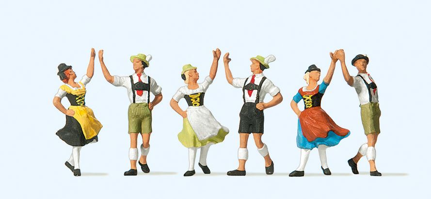 Preiser 10241 Rundtanz 1:87 Spur H0 Neu OVP Figuren