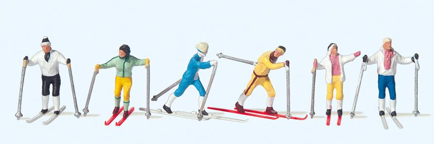 Preiser 10312 Skilangläufer 1:87 Spur H0 Neu OVP Figuren