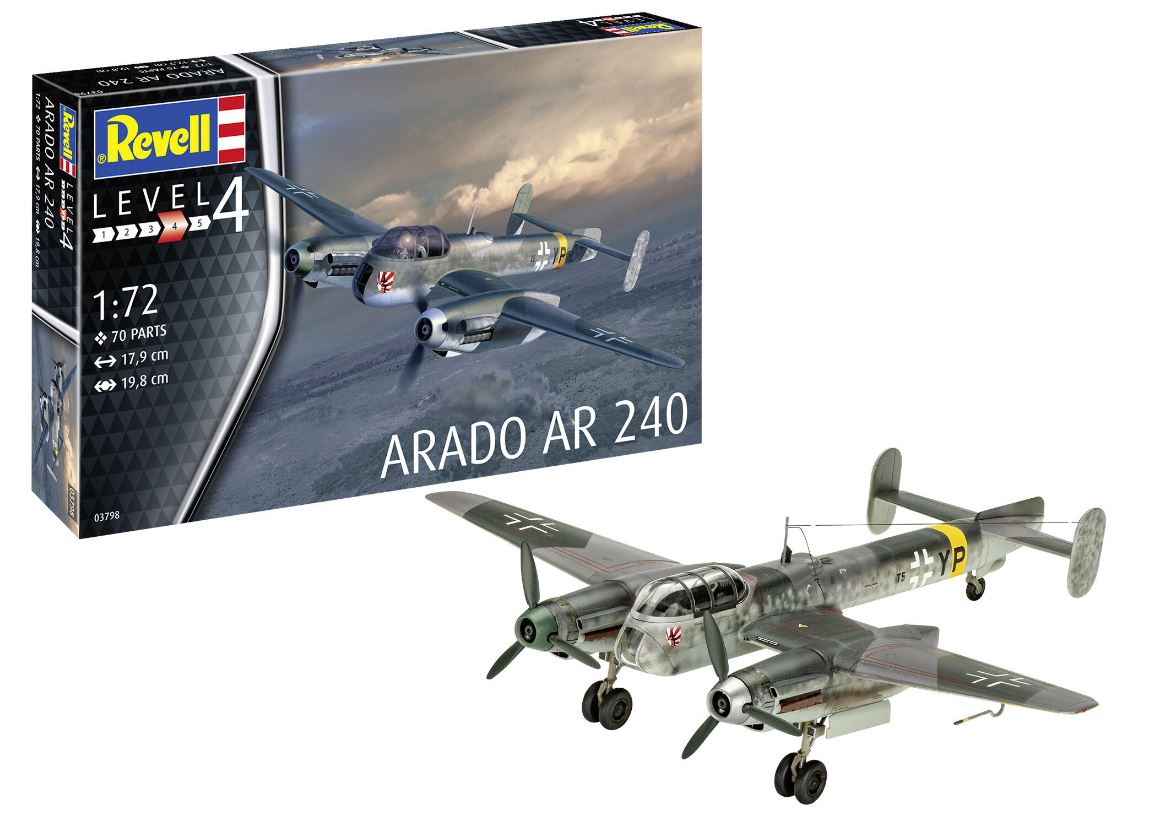 Revell 03798 Arado Ar 240 1:72 Modellbausatz Neu OVP