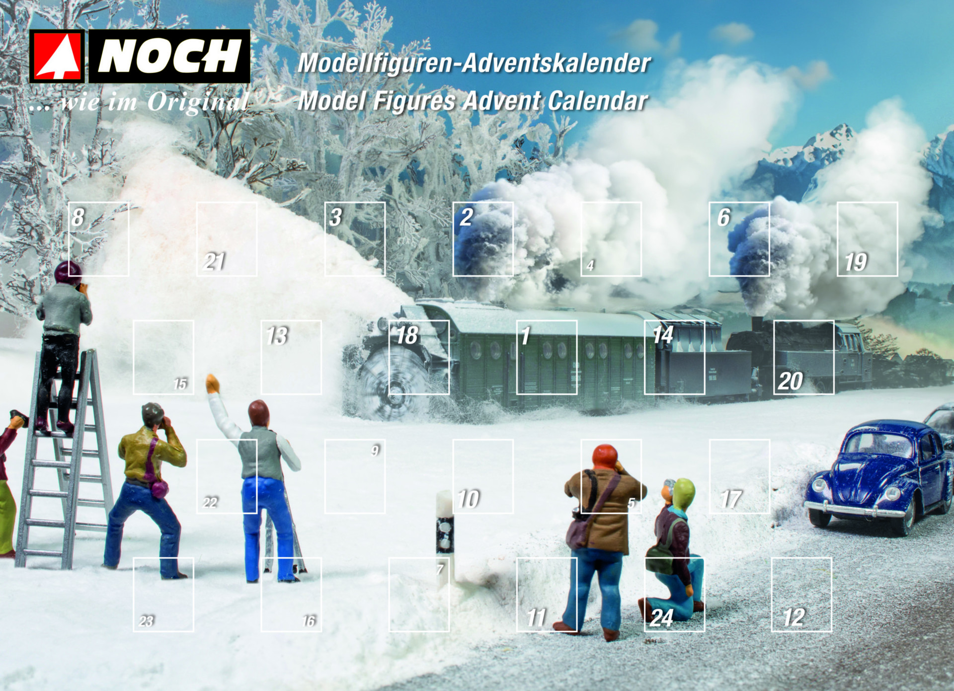 Noch 36998 Adventskalender 28 Figuren 1:160 Spur N Neu OVP