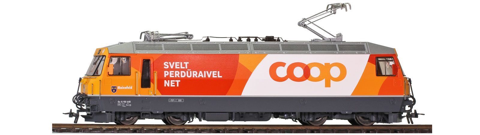 Bemo 1659181 RhB Ge 4/4 III 641 Universallok "Coop" 1:87 Spur H0 DC