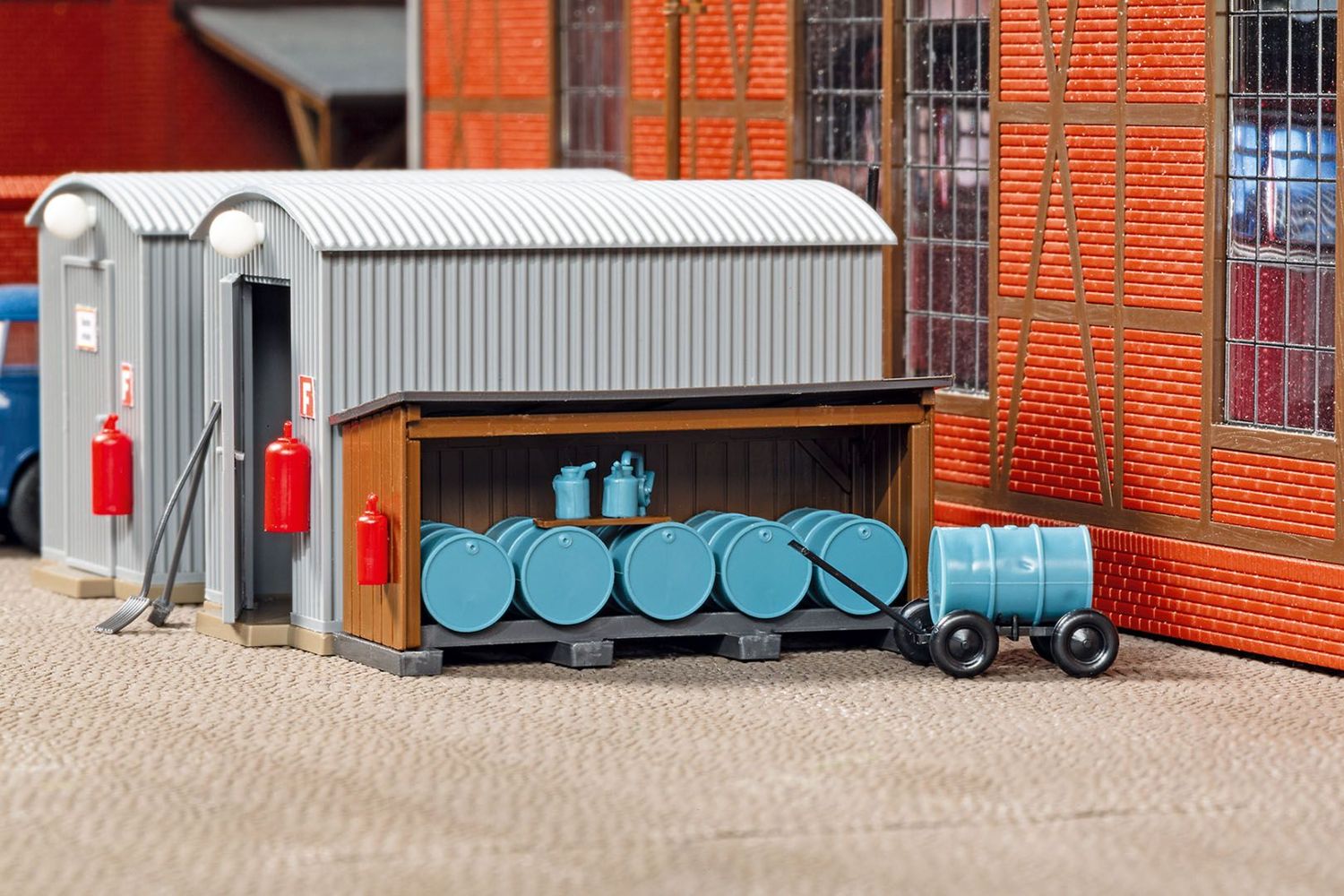Auhagen 11478 Wellblechschuppen Öllager 1:87 Spur H0 Bausatz Neu
