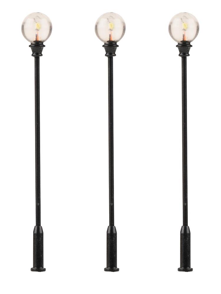 Faller 180113 LED-Parklaterne Kugel-Aufsatzleuchte 1:87 Spur H0