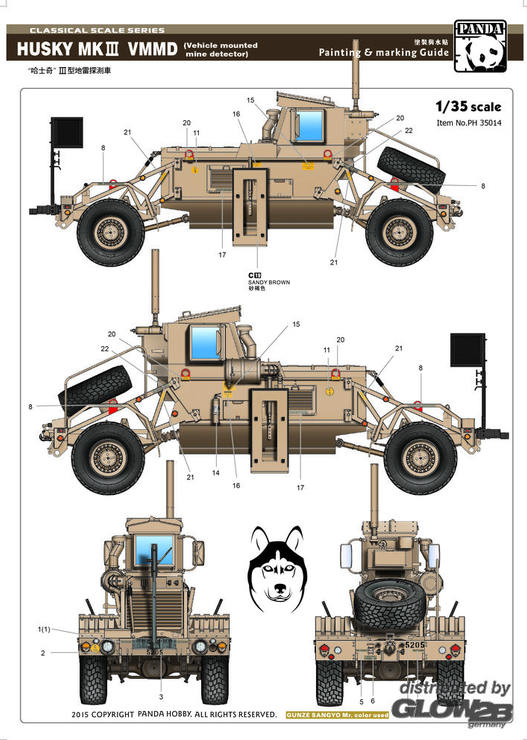 Panda Hobby 35014 Husky Mk.III CMMD 1:35 Modellbausatz NEU OVP