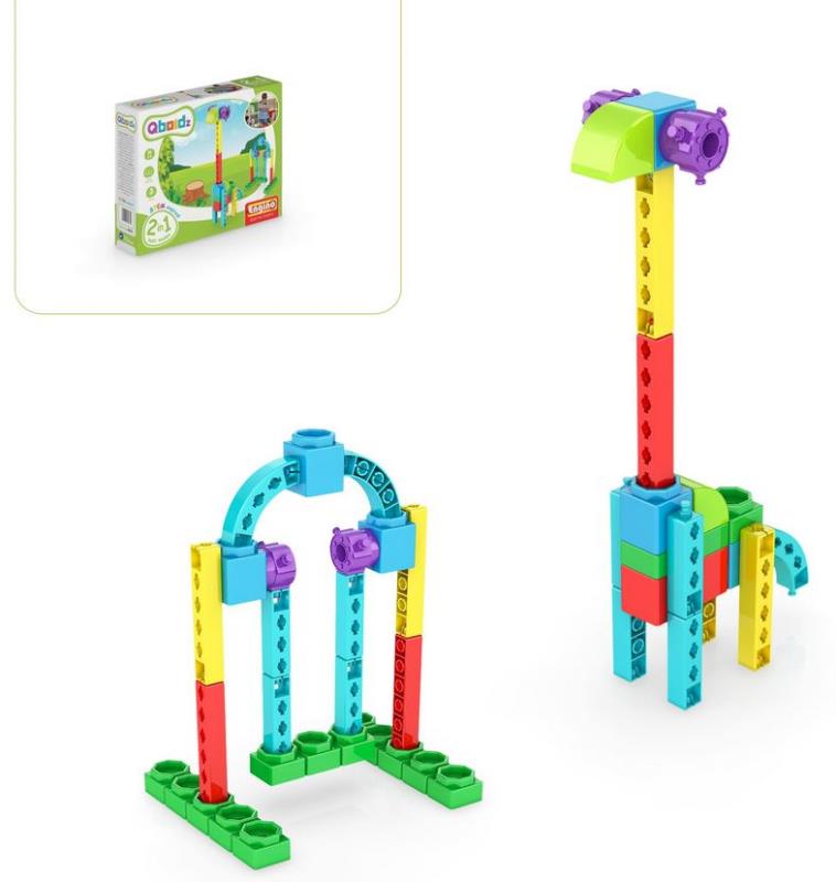 Engino QB02C QBOIDZ 2 in 1 Set Giraffe - Bausatz - Neu - OVP