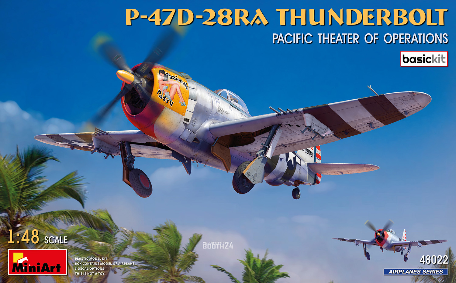 MiniArt 48022 P-47D-28RA THUNDERBOLT BASIC KIT 1:48 Bausatz