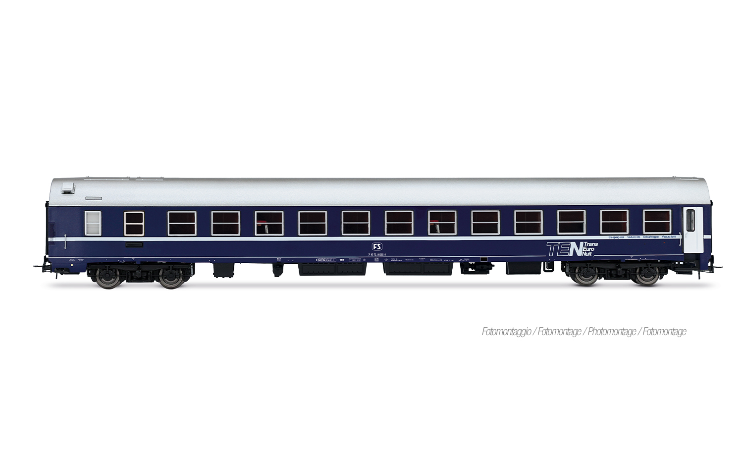Rivarossi HR4410 FS, 3-tlg. Set Exp 234/235 „Remus“ Roma – Wien, WR „Pistoies