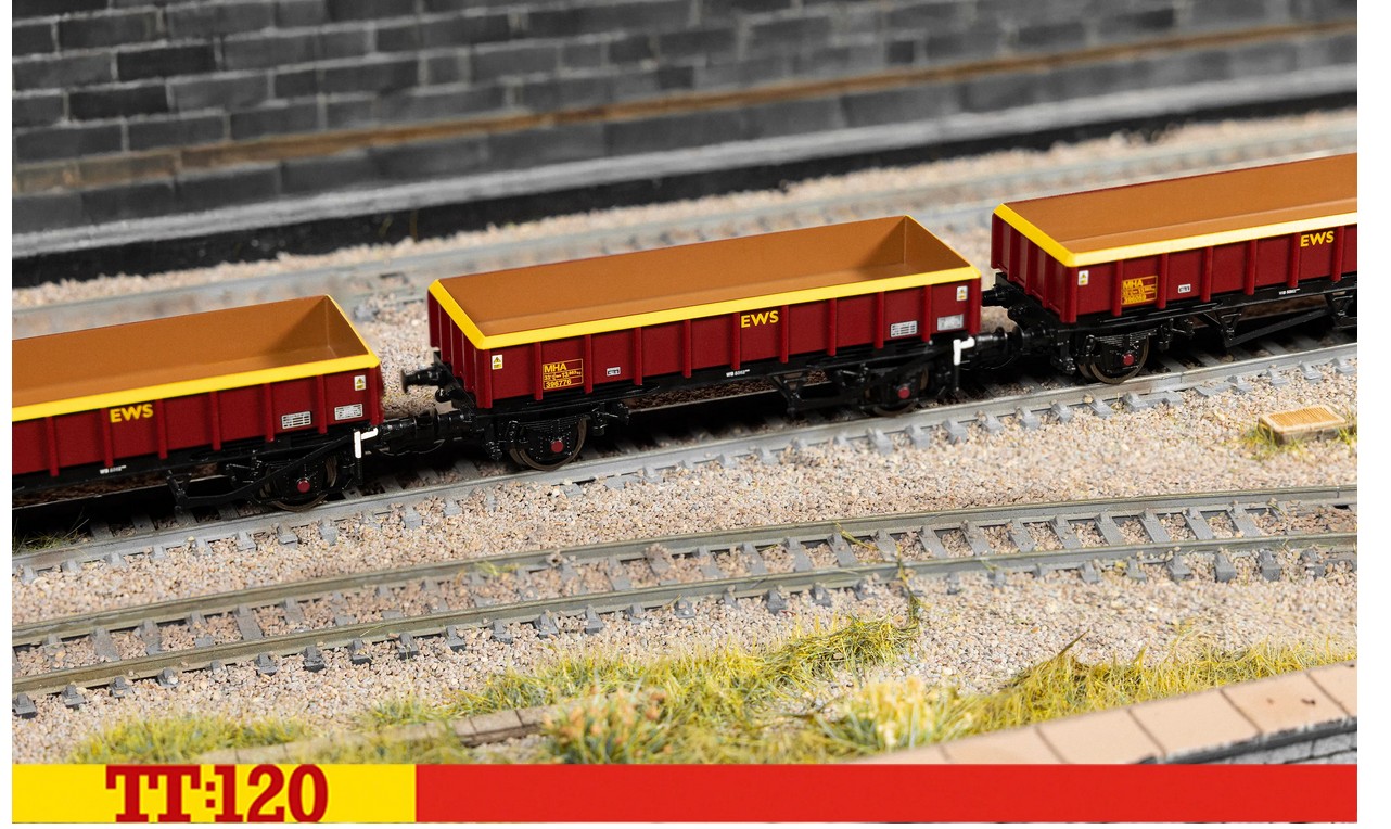 Hornby TT6051 EWS (MHA) 'Coalfish' - Ballast Wagon - Triple pack Spur TT