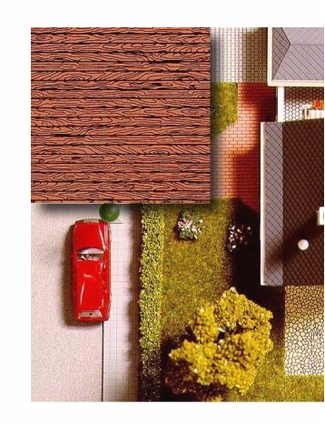 Busch 7039 Holzdielen-Platte aus Pappe