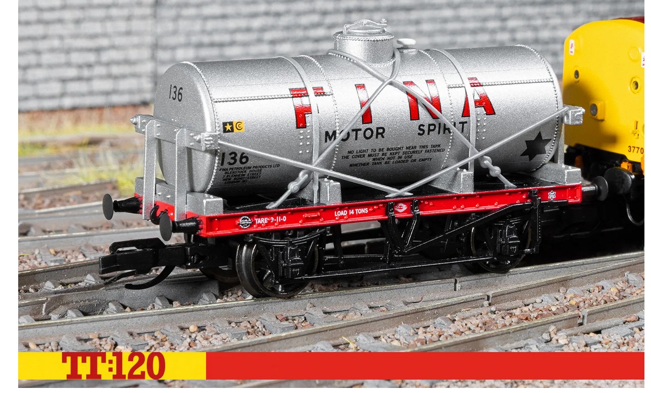 Hornby TT6047 Fina 136 - 12T Tank Wagon 1:120 Spur TT NEU OVP