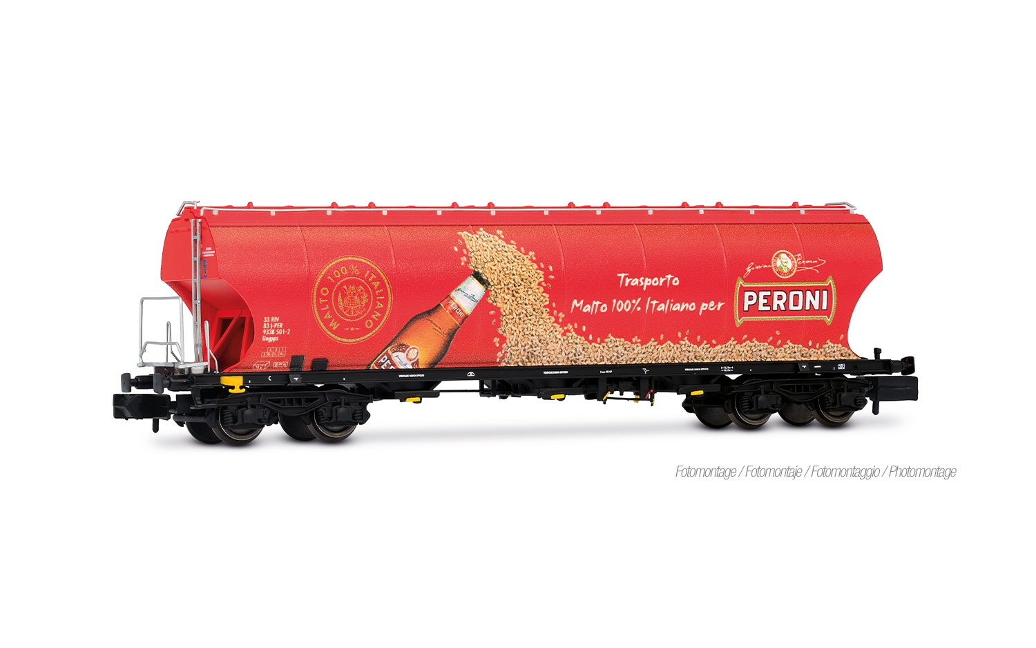 Arnold HN6735 FS, 4-achs. Getreidesilowagen mit runden Seitenwänden „Peron