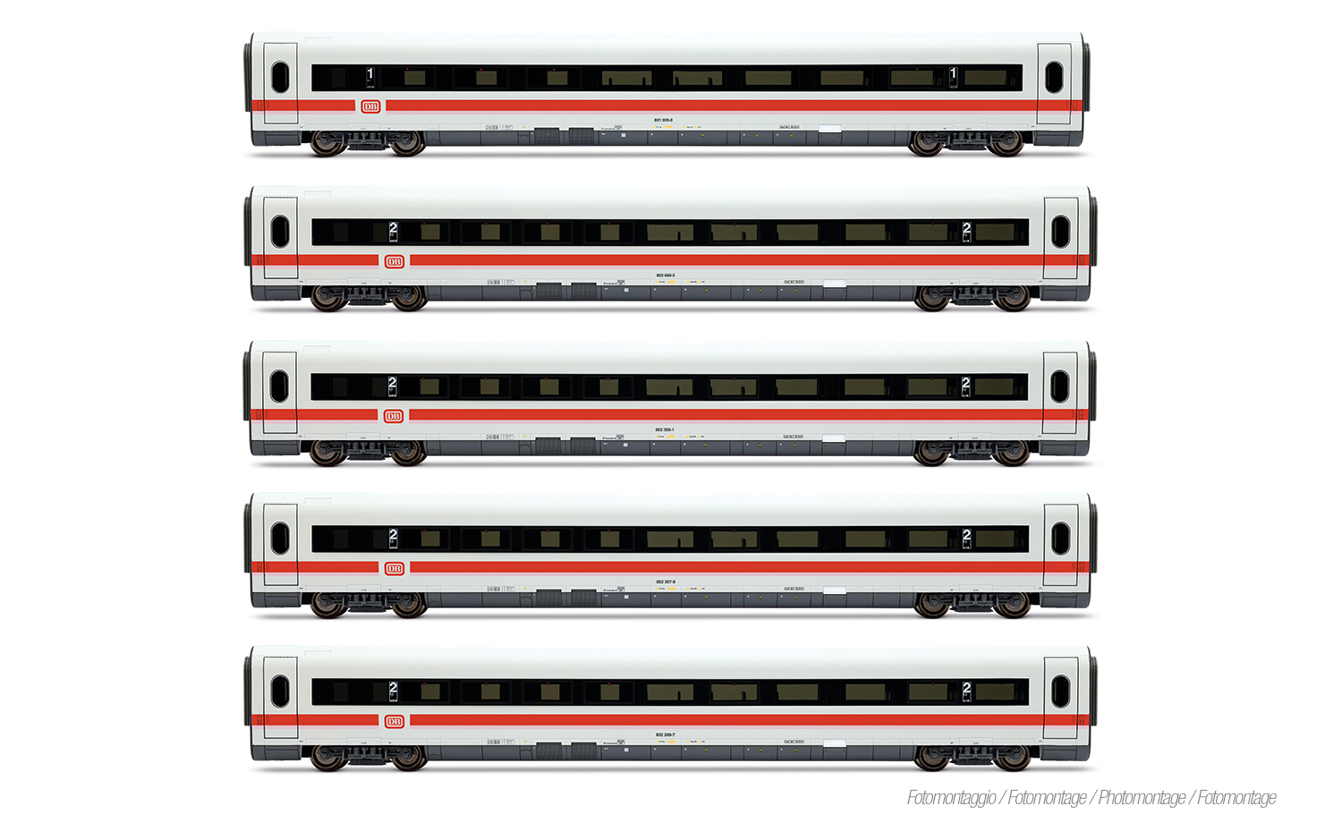 Lima HL4681 DB, 5-tlg. Set Zwischenwagen für ICE-1 HL1750 (1 x 1. Klasse