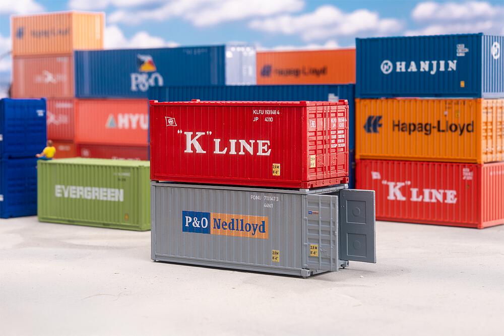 Faller 182006 20' Container K-LINE und P&O