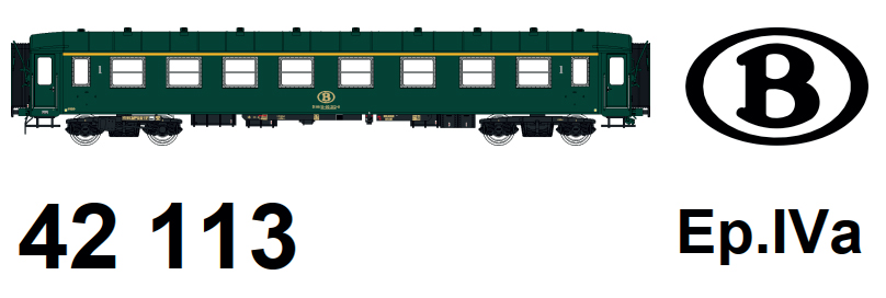 LS Models 42113 Personenwagen I2 A8 1.Kl. SNCB Ep. IVa 1:87 Spur H0