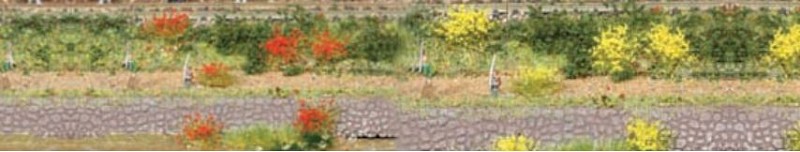 Heki 1804 Grasbüschel blühend gelb/rot 100 Stück