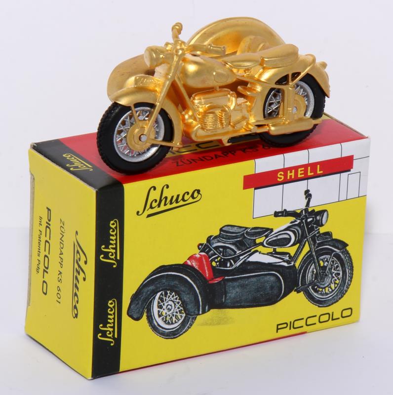 Schuco Piccolo Zündapp KS 601 (Replika), 1:90, gold, OVP