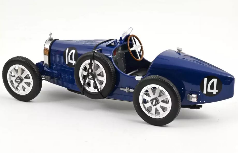 Norev 125703 Bugatti T35 1925 Dunkelblau 1:12 Standmodell NEU