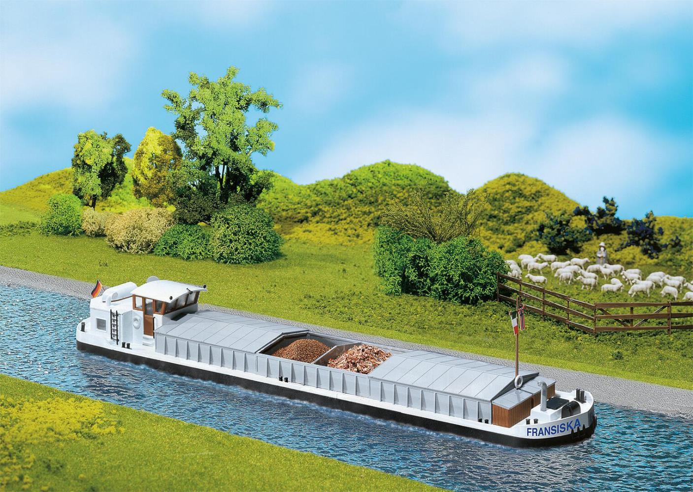 Faller 131006 Flussfrachtschiff mit Wohnkajüte 1:87 Spur H0 Bausatz