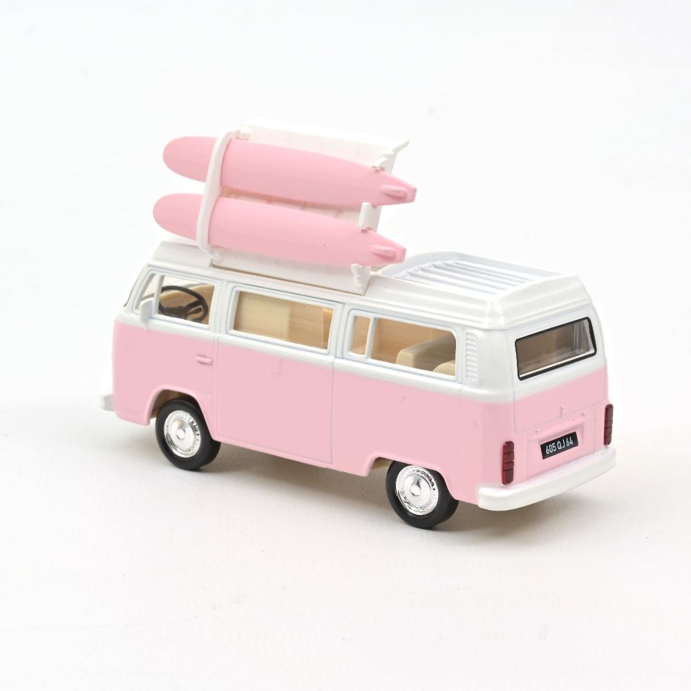 Norev 841102 VW Combi T2b Camper Van 1973 Rosa Jet-car 1:43