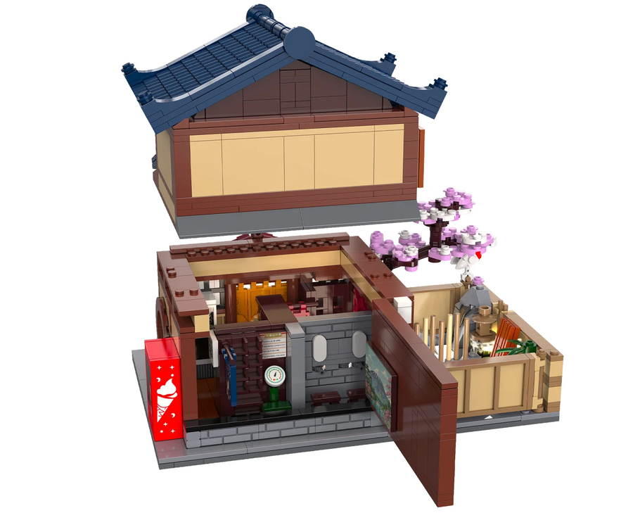 CaDA C66012W Japanisches Bad 1:30 Bausatz NEU OVP Bricks