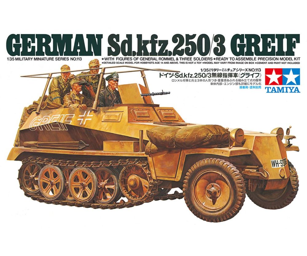 Tamiya 35113 Dt. Halbkette 250/3 Greif (4) 1:35 Bausatz NEU OVP