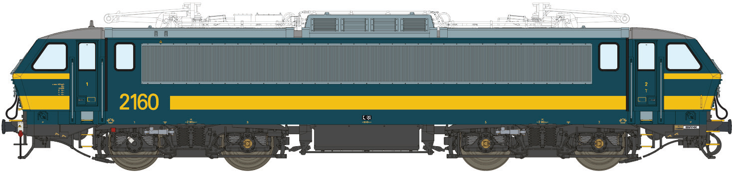 LS Models 13061 E-Lok HLE 21 (2160) SNCB, Ep.VI Spur H0