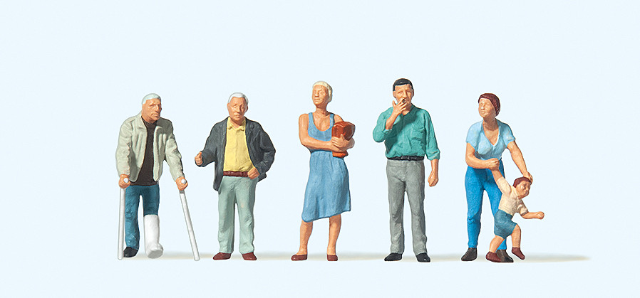 Preiser 10454 Passanten 1:87 Spur H0 NEU OVP Figuren