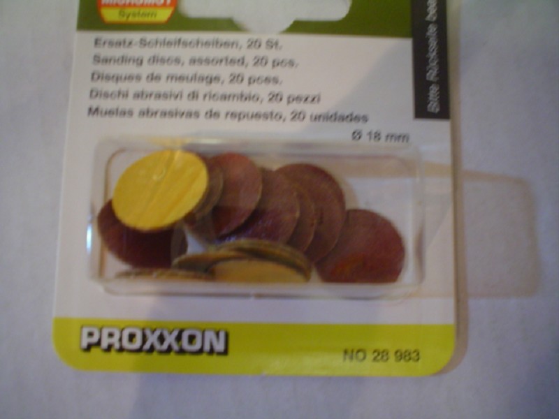 Proxxon 28983 Ersatzschleifscheiben 18 mm 20 Stück