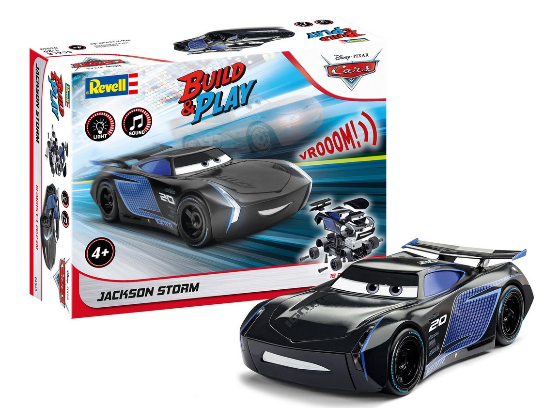 Revell 06563 Build & Play: Jackson Storm Disney Cars 1:20 Bausatz