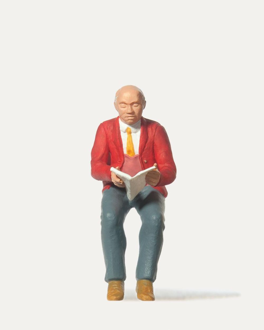 Merten 0240001 Sitzender Zeitungsleser 1:22,5 Spur G NEU OVP Figur