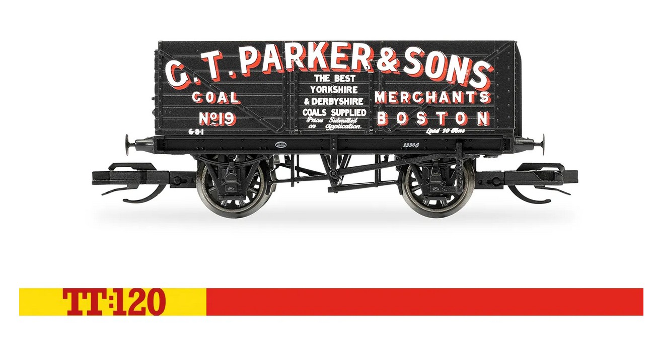 Hornby TT6040 G.T. Parker & Sons - 7 Plank Wagon 1:120 Spur TT NEU