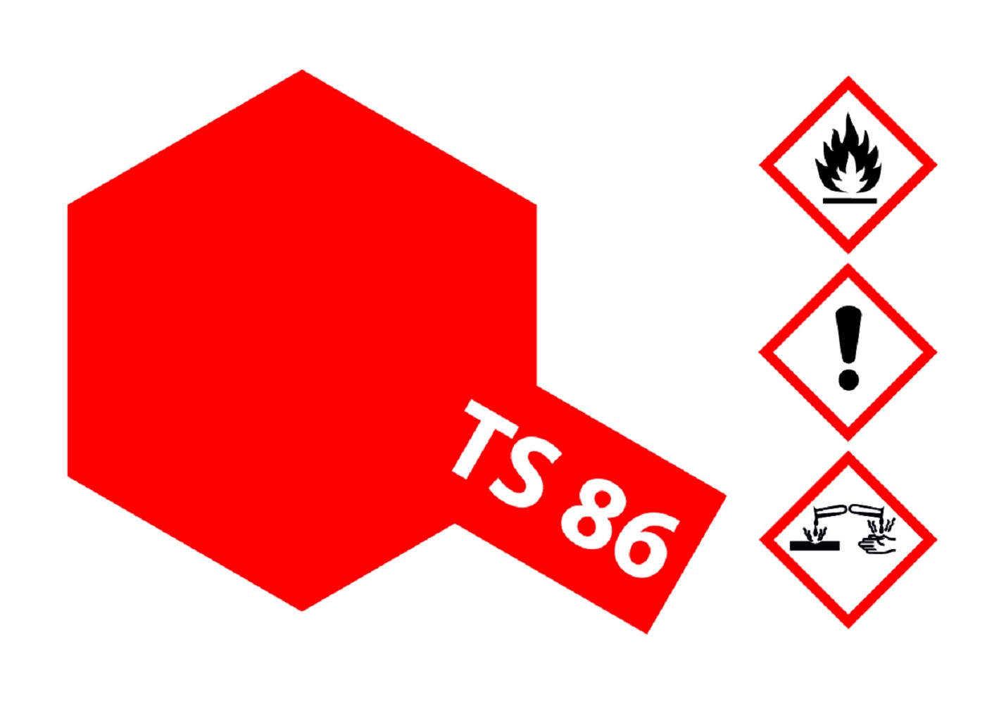 Tamiya 85086 TS-86 Pur Rot glänzend 100 ml