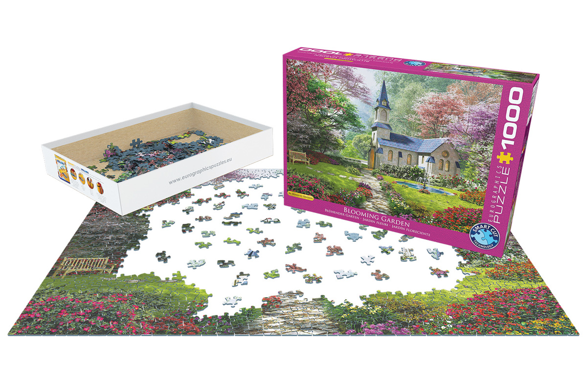EUROGRAPHICS 6000-0964 Blühender Garten Dominic Davison 1000 Teile Puzzle
