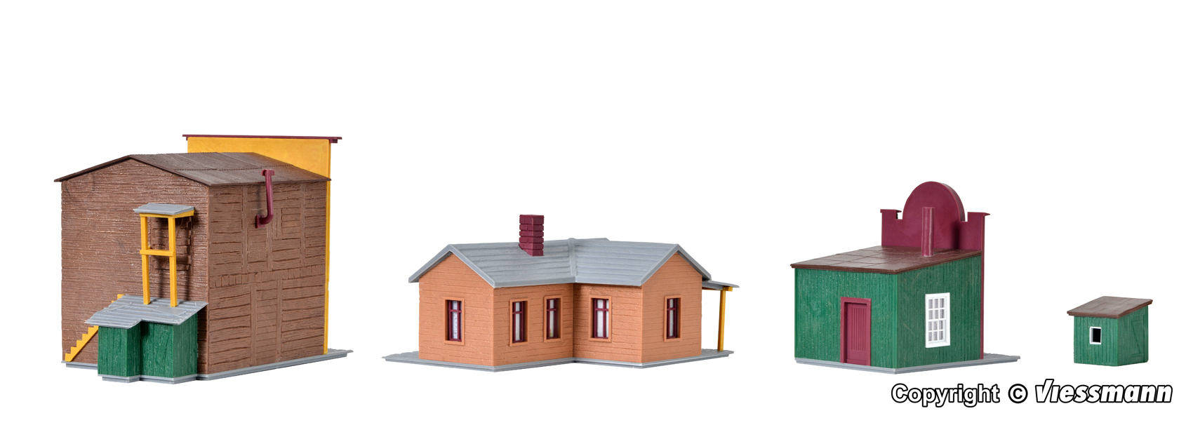 Kibri 38504 Westernhäuser Ensemble Marshall 1:87 Spur H0 Bausatz
